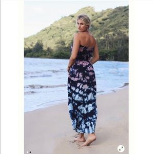 Anthropologie Kaia Tie Dye Maxi Dress